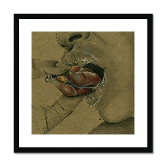 Eat Your Heart Out Framed & Mounted Print